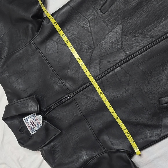Funwear Factory vintage faux leather jacket sz Med - Picture 7 of 10